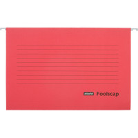 Папка подвесная Attache Foolscap, картон красный, до 200л., 5шт/уп, комплект 5 шт