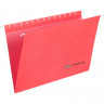 Папка подвесная Attache Foolscap, картон красный, до 200л., 5шт/уп, комплект 5 шт