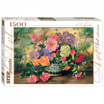 Пазл 1500 эл. Step Puzzle "Art Collection. Цветы в вазе", картонная коробка