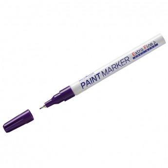 Маркер-краска MunHwa 'Extra Fine Paint Marker' фиолетовая, 1мм, нитро-основа, 12 шт/в уп