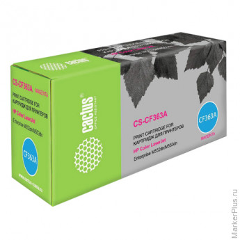 Картридж лазерный HP (CF363A) LaserJet Pro M552dn/M553dn/M553n, пурпурный, ресурс 5000 стр., CACTUS, совместимый, CS-CF363A