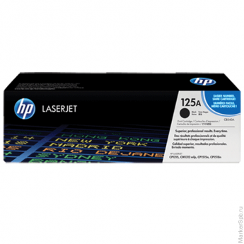 Картридж лазерный HP (CB540A) ColorLaserJet CP1215/CP1515N/CM1312, черный, оригинальный, 2200 стр.