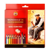 Карандаши акварельные MONDELUZ OLD MAN 3712 36цв/наб картон.уп 3712036003KZ