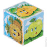 Кубики-загадки пластиковые "Овощи и фрукты", 8 шт., 4х4х4 см, "Десятое королевство", 00697