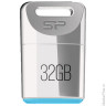 Флэш-диск 32 GB, SILICON POWER T06, USB 2.0, белый, SP32GBUF2T06V1W