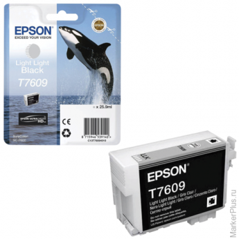 Картридж струйный EPSON (C13T76094010) Epson SC-P600, светло-серый, оригинальный