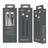 Кабель USB PERO DC-05 Type-C to Type-C, 3А, 60W, 1м, Black