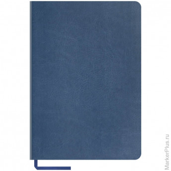 Записная книжка А5 96л. ЛАЙТ, кожзам, "Vintage Blank", синий, тонир.блок, без линовки, ляссе
