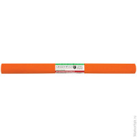 Бумага крепированная 50*250 см, 32 г/м2, оранжевая, в рулоне 10 шт/в уп