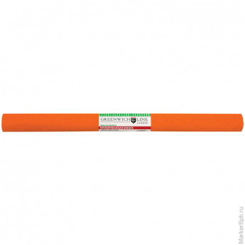 Бумага крепированная 50*250 см, 32 г/м2, оранжевая, в рулоне, 10 шт/в уп