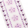 Наклейки акриловые MESHU 'Purple flowers', 25*8,3см, 5 шт/в уп