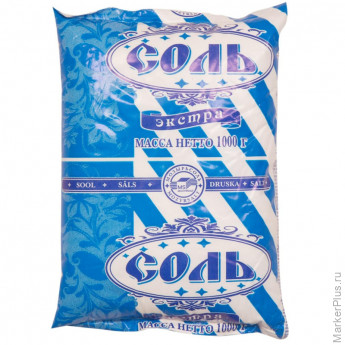 Соль Полесье экстра, 1кгх20шт/уп, комплект 20 шт