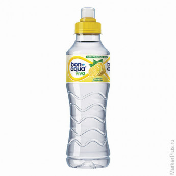 Вода негазированная питьевая BONAQUA (БонАква) "Viva", со вкусом лимона, 0,5 л, пластиковая бутылка,