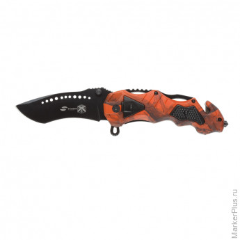 Нож складной Stinger, 100 мм,(черный),алюминий (оранжевый камуфляж),FK-018X Нож складной Stinger, 100 мм,(черный),алюминий (оранжевый камуфляж),FK-018X