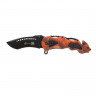 Нож складной Stinger, 100 мм,(черный),алюминий (оранжевый камуфляж),FK-018X Нож складной Stinger, 100 мм,(черный),алюминий (оранжевый камуфляж),FK-018X