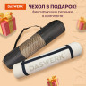 Коврик для йоги и фитнеса спортивный двухцветный, ТПЭ, 183x61x0,6 см, бежевый/чёрный, DASWERK, 680030 Коврик для йоги и фитнеса спортивный двухцветный, ТПЭ, 183x61x0,6 см, бежевый/чёрный, DASWERK, 680030