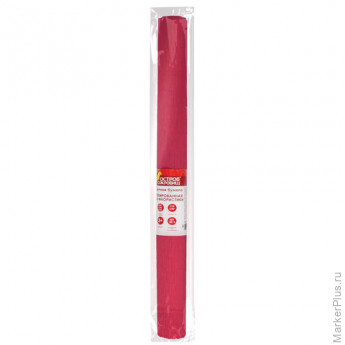 Бумага гофрированная (креповая) ДЛЯ ФЛОРИСТИКИ, 110 г/м2, КРАСНАЯ, 50х250 см, ОСТРОВ СОКРОВИЩ, 129148
