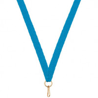 Лента для медалей 10 мм цвет Голубой LN48