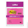 Блок самоклеящийся (стикер) POST-IT Super Sticky, 76х76 мм, 45 л., неоновый розовый, 654RF-SP