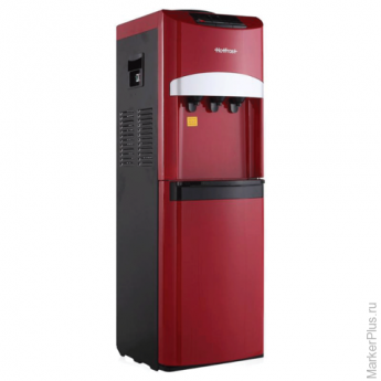 Кулер для воды HOT FROST V127 Red, напольный, нагрев/охлаждение, 3 крана, красный/черный, 120112702