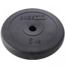 Диск пластиковый BASEFIT BB-203 5 кг, d=26 мм, черный,УТ-00019755