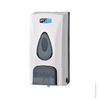 Диспенсер для жидкого мыла BXG, BXG-SD-1178, пластик, механический, белый, 0,5л