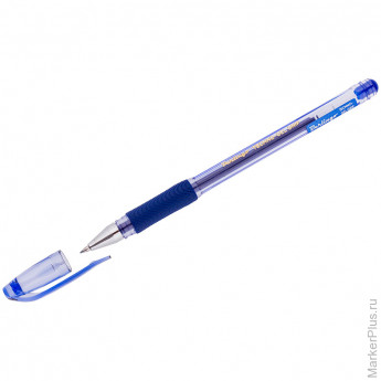 Ручка гелевая Berlingo "Techno-Gel Grip" синяя, 0,5мм, грип, 12 шт/в уп