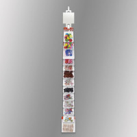 Стриплента на 13 замков, 980х50 мм, с топпером, толщина 0,5 мм, полипропилен, NoName , 504887