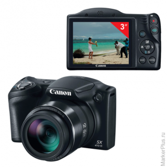 Фотоаппарат компактный CANON PowerShot SX410 IS, 20Мп, 40х zoom, 3"ЖК-мон., черн., 0107C002