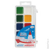 Краски акварельные ГАММА "Чудо-краски", 10 цветов, пластиковая коробка с европодвесом, без кисти, 212073