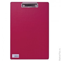 Доска-планшет BRAUBERG "Comfort", с верхним прижимом, А4, 23х35 см, картон/ПВХ, бордовая, 222660