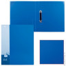 Папка на 2 кольцах БЮРОКРАТ, 40 мм, синяя, внутренний карман, до 250 листов, 0,8 мм, 0812/2Rblue