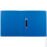 Папка на 2 кольцах БЮРОКРАТ, 40 мм, синяя, внутренний карман, до 250 листов, 0,8 мм, 0812/2Rblue