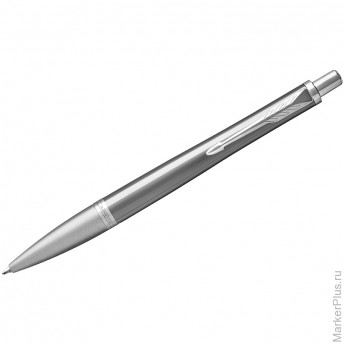 Ручка шариковая Parker "Urban Premium Silvered Powder CT" синяя, 1,0мм, кнопочн., подар. уп.