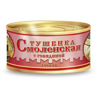 Тушенка Мясные консервы Совпрод Смоленская Дачная с говядиной, 325г