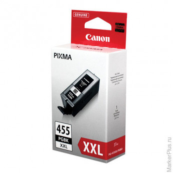 Картридж струйный CANON (PGI-455PGBK XXL)PIXMA MX724/924/iX6840, черный пигментный, оригинальный, ре