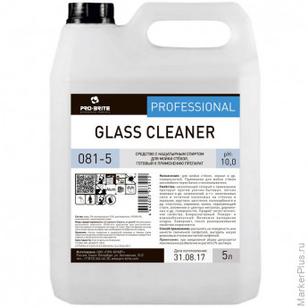 Профхим д/стекл-зеркал поверхн,с нашатыр.спиртом Pro-Brite/Glass Cleaner,5л