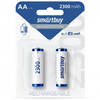 Аккумулятор Smartbuy AA (HR06) 2300mAh 2BL, 2 шт/в уп