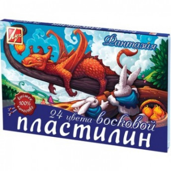 Пластилин восковой Луч Фантазия 24цв стек 420г 25С 1525-08
