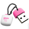 Флэш-диск 32 GB, SILICON POWER T07 USB 2.0, розовый, SP32GBUF2T07V1P