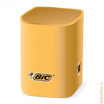Подставка-органайзер BIC (стакан для ручек), желтый, 901567