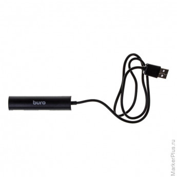 Разветвитель USB 2.0 Buro BU-HUB4-0.5R-U2.0 4порт. черный
