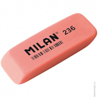 Ластик MILAN 236, скошенный, 56*19*9мм