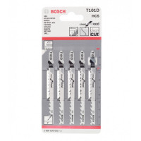 Пилка для лобзика Clean for Wood T101D HCS 5 шт Bosch (2608630032)