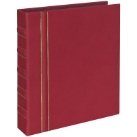 Альбом для монет OfficeSpace "Optima-Standard" 230*270 на кольцах, бордовый, 10л., иск. кожа