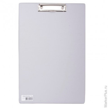 Доска-планшет BRAUBERG "Comfort" с прижимом А4 (230х350 мм), картон/ПВХ, СЕРАЯ, 222661