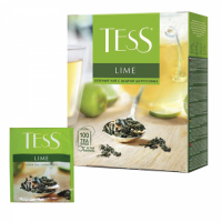 Чай TESS (Тесс) 'Lime', зеленый с цедрой цитрусовых, 100 пакетиков по 1,5 г, 0920-09