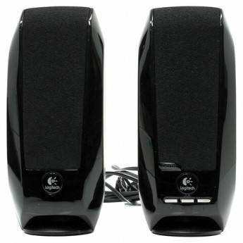 Колонки компьютерные LOGITECH S150, 2.0, 2х0.6, USB, чёрные, 980-000029