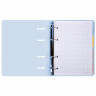 Тетрадь на кольцах А5 175х220 мм, 120 л., пластик, с резинкой и разделителями, BRAUBERG, Голубой, 404633