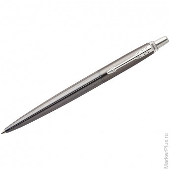 Ручка шариковая Parker "Jotter Premium Oxford Grey Pinstripe CT" синяя, 1,0мм, кнопочн., подар. уп